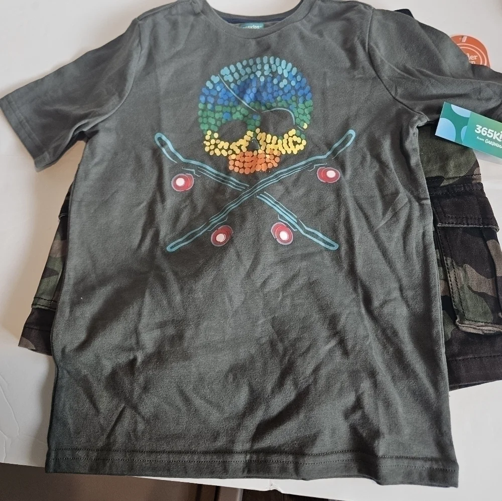 NWT Boys Shorts And T Shirt Set 365 Kids And Wonder Nation Set Size 10